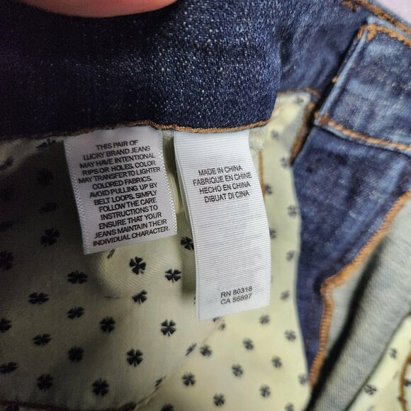 Lucky Brand 221 Jeans Mens 32x30 Straight Denim Stretch Casual Pants Dark Wash - Picture 16 of 16